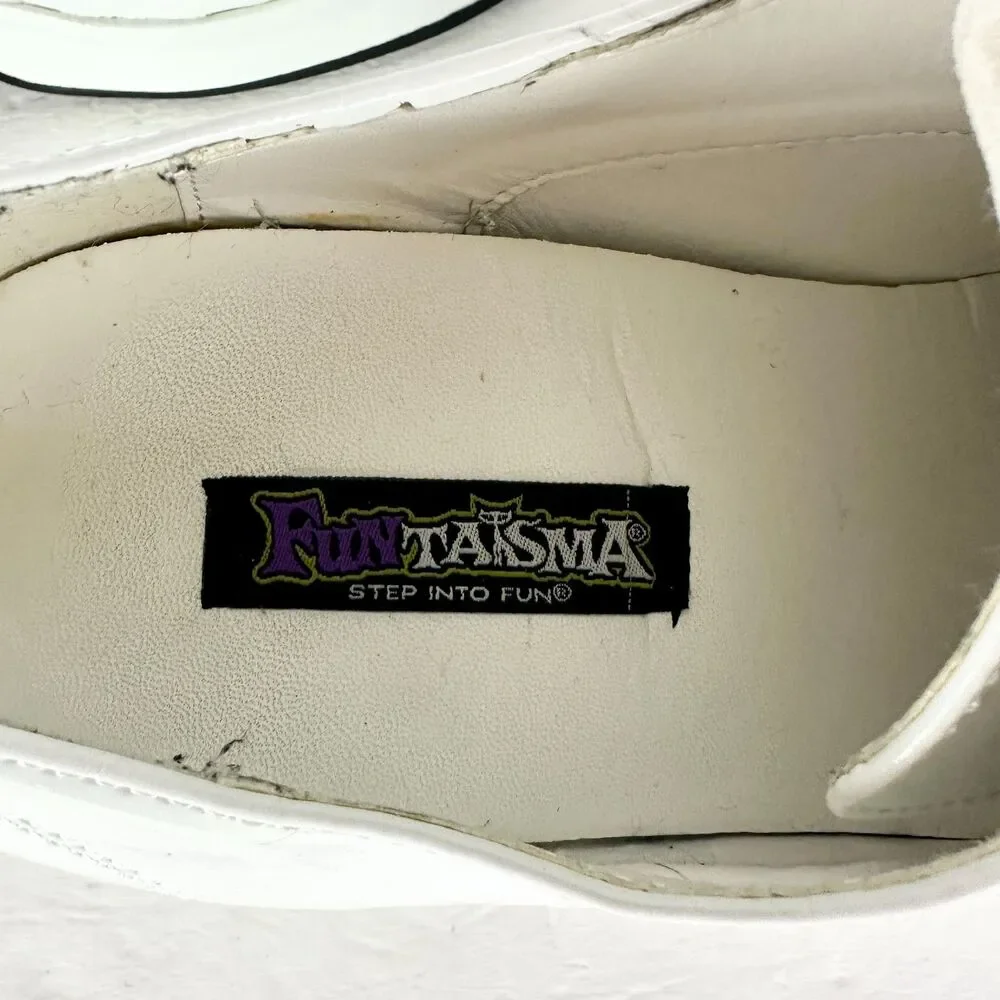 Funtasma Men's Jazz 02 Platform Oxford Shoes White M 10-11 Disco Costume Retro